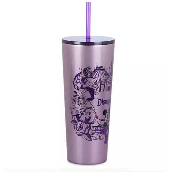 Disneyland Starbucks Pearlized Purple Stainless Steel Drink Tumbler Cold Cups - Picture 8 of 10